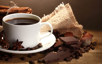 Coffee, chocolate