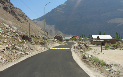 road in Khorog
