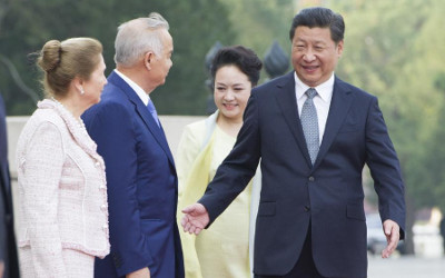 Karimov in China new