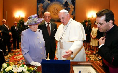 Queen Elizabeth, Pope Francis
