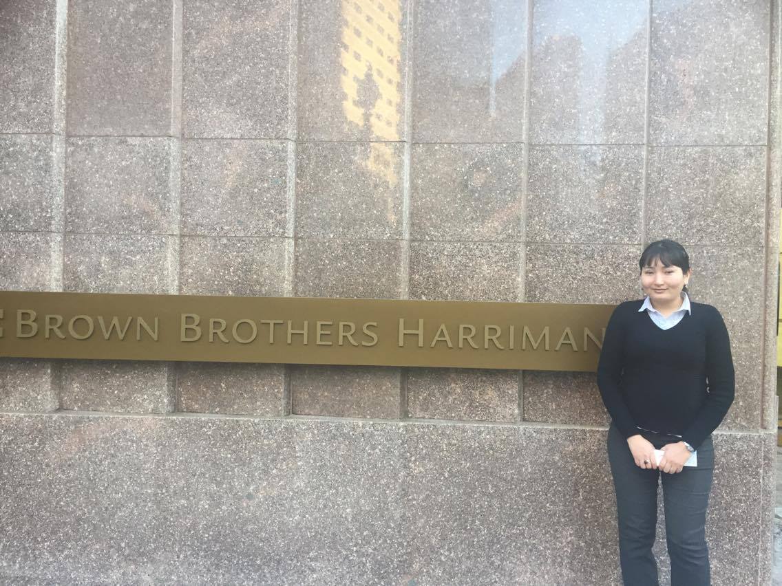 Как Жылдыз Жарашова добилась работы в Brown Brothers Harriman — одном из  старинных и крупнейших инвестиционных банков США