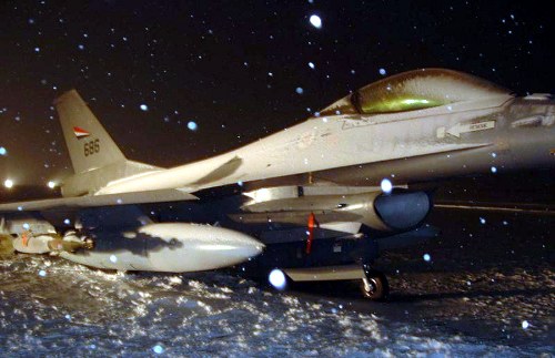 Совершил аварийную посадку истребитель ВВС Норвегии F-16 Falcon