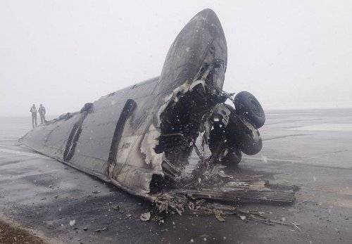 Ту-134 разбился при посадке