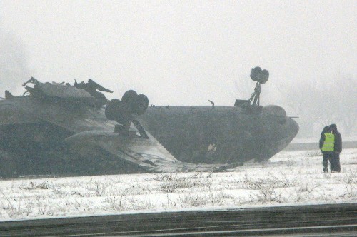 Ту-134 разбился при посадке