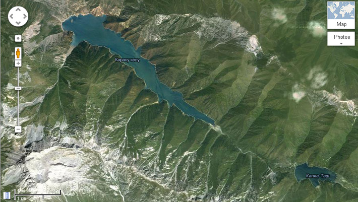 Озеро Кара-Суу, Кыргызстан - карта 2