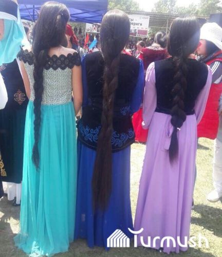 Competition among women with longest hair