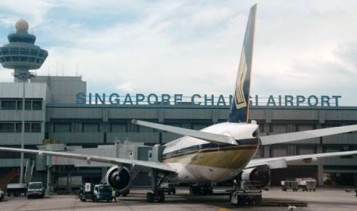 Changi Airport in Singapore