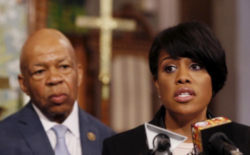 Baltimore mayor says outsiders turned peaceful protest violent