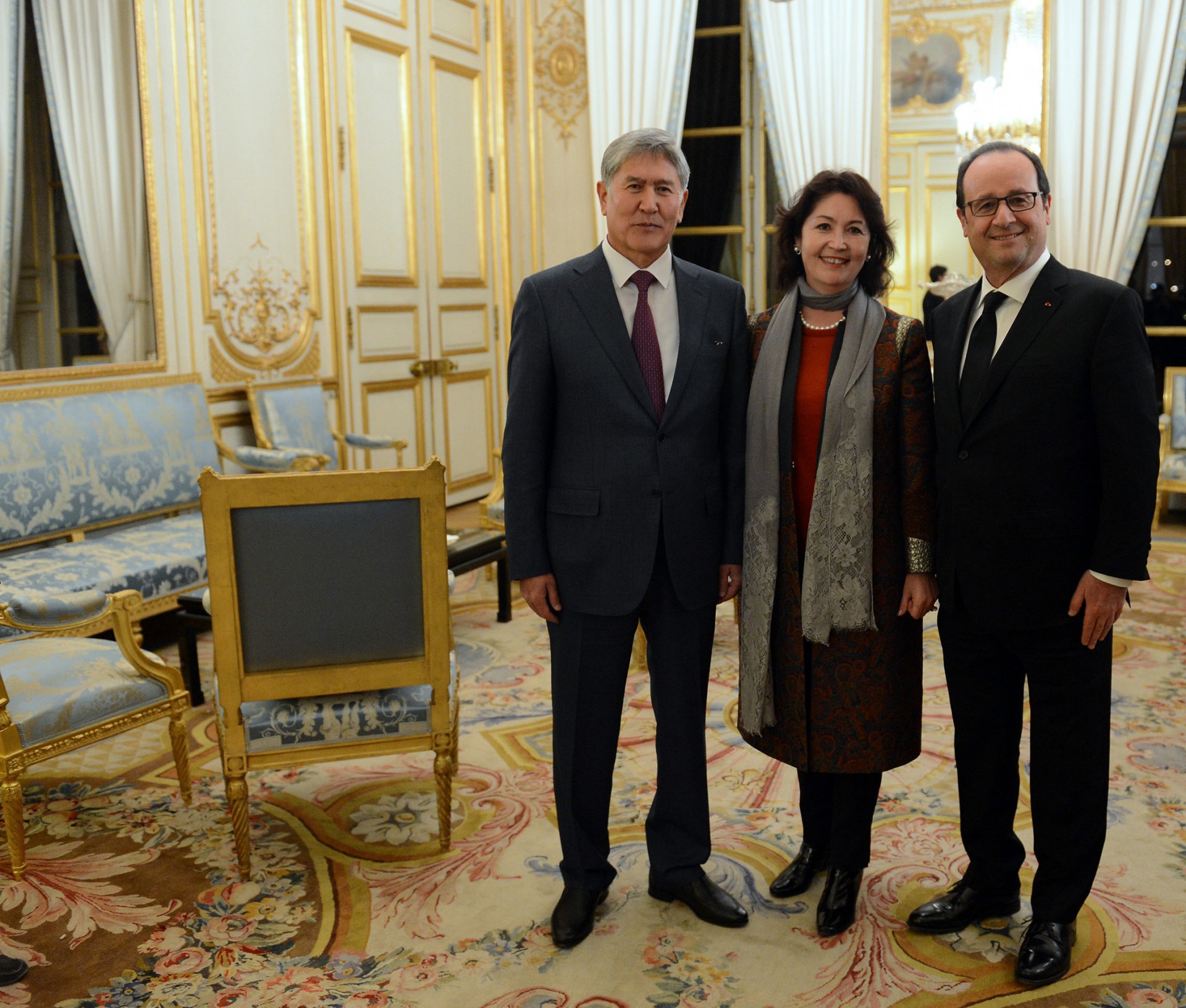 Встреча с президентом Франции Франсуа Олландом в рамках официального визита во Францию (26 марта 2015 года, Елисейский дворец, город Париж)