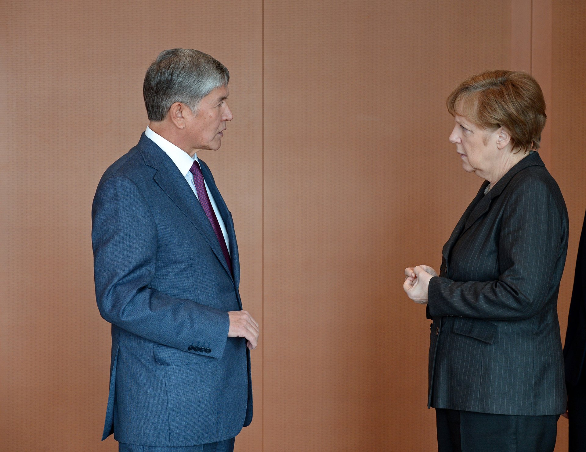 Встреча с федеральным канцлером Германию Ангелой Меркель в рамках официального визита в ФРГ (1 апреля 2015 года, город Берлин)