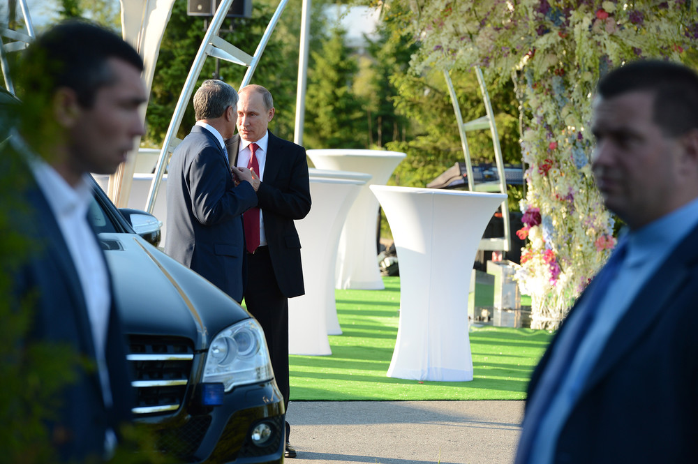 Встреча с президентом России Владимиром Путиным в рамках рабочего визита в город Санкт-Петербург (20 июня 2015 года)