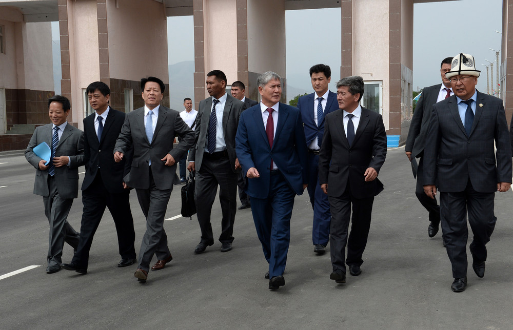 Церемония открытия участка автодороги Бишкек-Балыкчы (22 июля 2015 года)