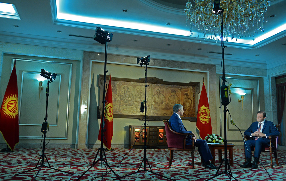 Интервью телеканалу «Россия» (14 октября 2015 года, Государственная резиденция «Ала-Арча»)