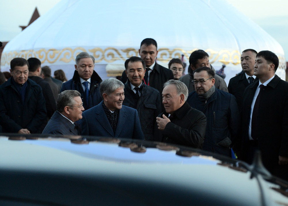 После очередных заседаний Совета глав государств СНГ и Высшего Евразийского Экономического Совета (16 октября 2015 года, поселок Бурабай, Казахстан)