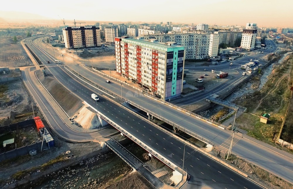 Обзорная картина дороги после завершения работ ул. Токомбаева(№47) и ул. Каралаева(№48)