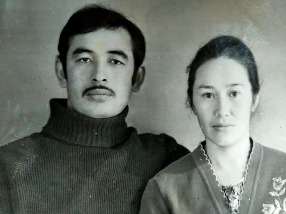 Анаркүл Жумабаева с мужем Кубанычбеком Жумабаевым