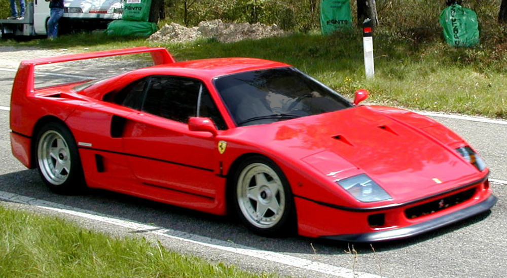 Иллюстрациялык сүрөт, «Ferrari F40»