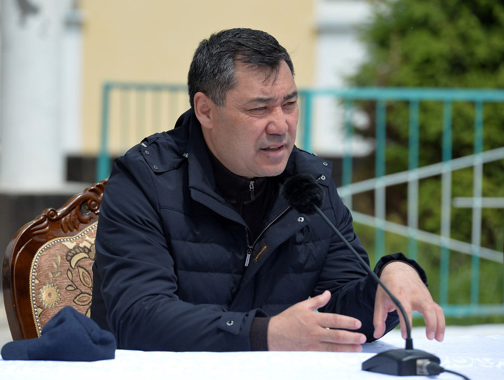 Президент Садыр Жапаров в Ат-Башинском районе