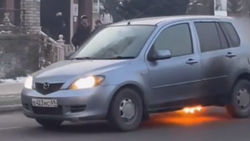 На Малдыбаева сгорела машина: Как все начиналось? Видео