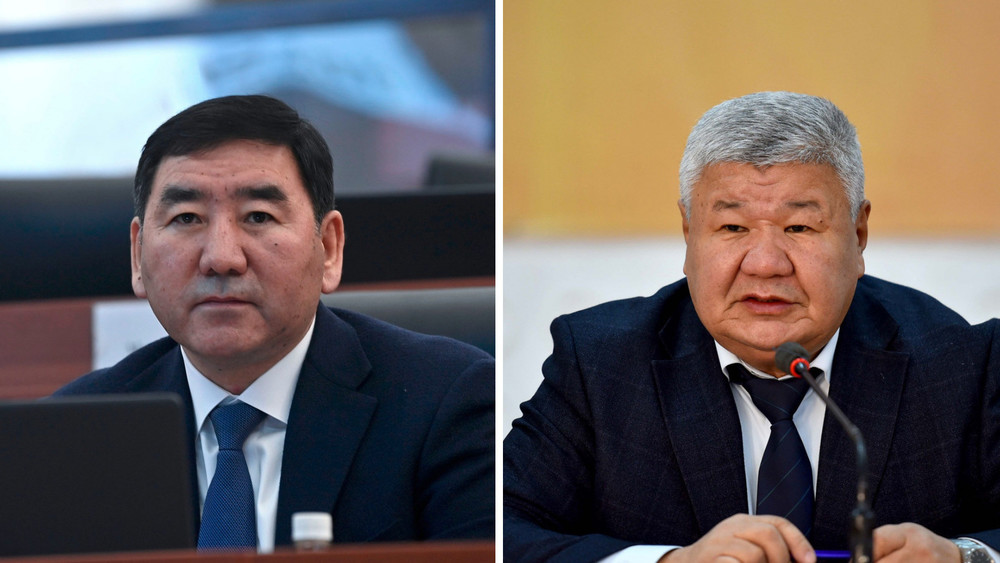 Депутат Суйун Омурзаков и министр энергетики Таалайбек Ибраев