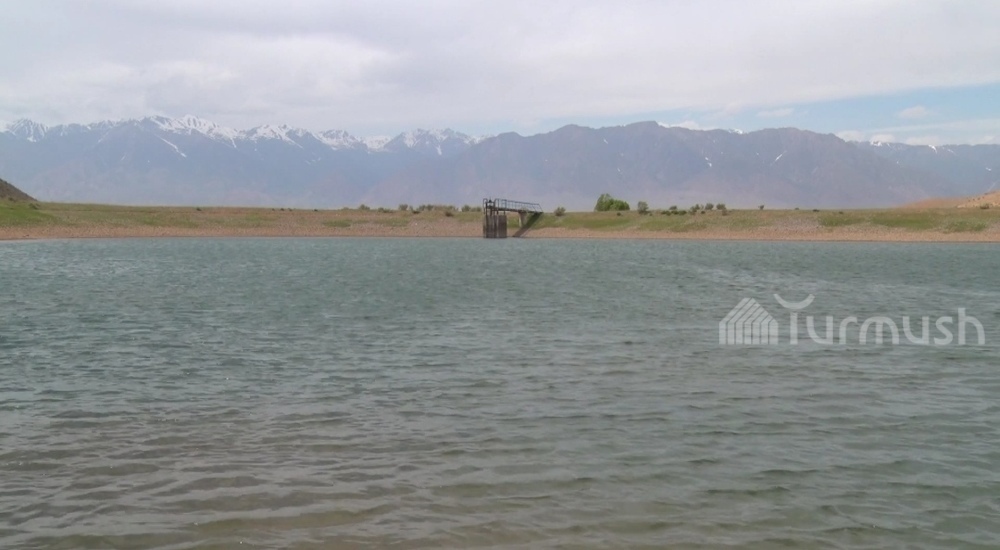 Водохранилище Чолок-Терек в селе Кызыл-Жылдыз Жумгальского района