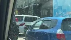 Горожанин жалуется на пробки на Московской-Гоголя во время жума намаза. Видео