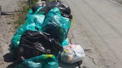 В Сокулуке СПА-центр складирует свой мусор у дороги. Видео