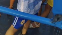 На детской качеле в парке «Ынтымак» нет болта. Видео