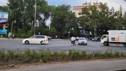 На Чуй-Алматинке столкнулись «Мерседес» и «Хонда». Фото