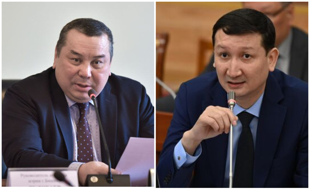 слева направо: Балбак Тулобаев,Бактияр Алиев