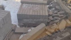 Подрядчики уберут стройматериалы на остановке, - мэрия Бишкека