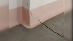 В школе в селе Александровка после землетрясения образовались трещины