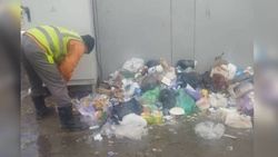 «Тазалык» убрал мусор на улице Тимирзяева. Фото