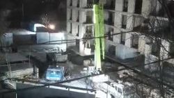Стройка на ул.Жумабека шумит ночью. Видео горожанина