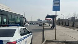 Патрульные освободили остановку на Южной магистрали от торговцев цветами. Видео