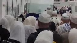 Огромная очередь в аэропорту в Оше. Видео
