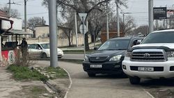 Два «Лексуса» припарковали, заехав на тротуар по Гагарина. Фото