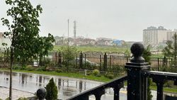 В Бишкеке идет снег