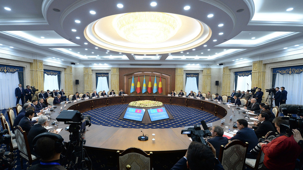 Заседание Высшего межгосударственного совета Кыргызстана и Казахстана