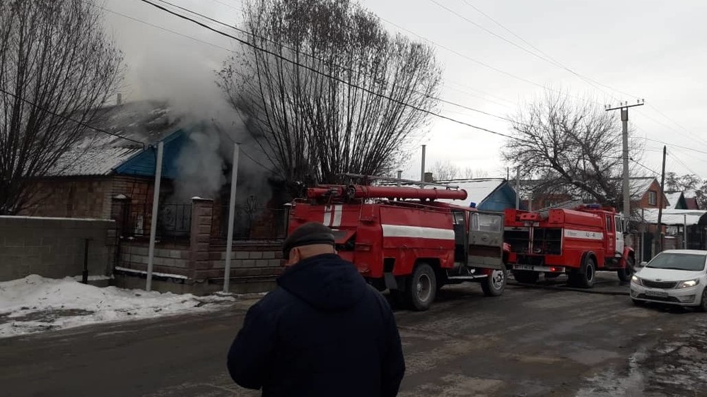 Пожар в селе Гавриловка