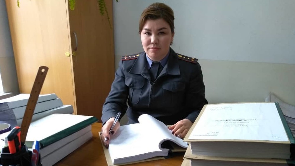 Капитан милиции Ж.Ташибекова, Талас