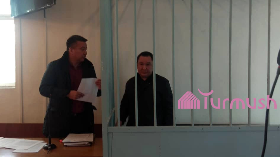 Адвокат А.Кунгуров и подозреваемый в убийстве прокурора М.Калыков