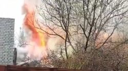 В Балыкчы загорелся дом. Видео