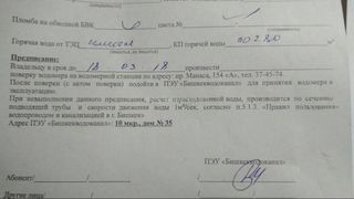 Зачем «Бишкекводоканал» ежегодно заставляет снимать водомер и нести его на проверку? - житель столицы