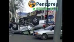 На Суюмбаева-Токтогула произошло ДТП. Видео