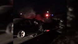 В Кызыл-Аскере водитель «БМВ» врезался в «Порше». Видео с места аварии