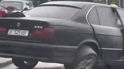 ДТП с участием BMW 525 на Ибраимова. Видео с места аварии