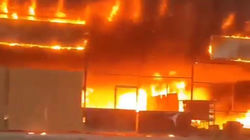 Видео пожара в Кочкор-Ате