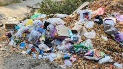 Обилие мусора по Ахунбаева. Фото