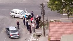 На Фрунзе-Акиева произошло ДТП с участием двух машин. Фото